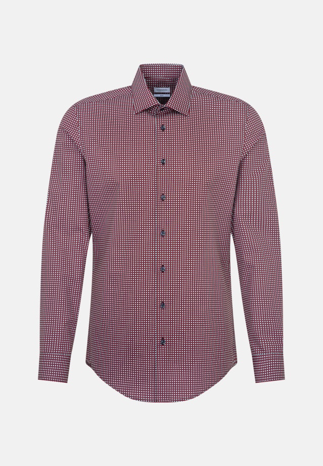 Slim Business shirt Print in Red |  Seidensticker Onlineshop
