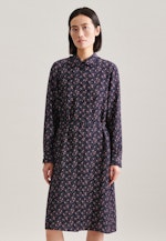 Robe Regular Manche Longue in Bleu Foncé |  Seidensticker Onlineshop