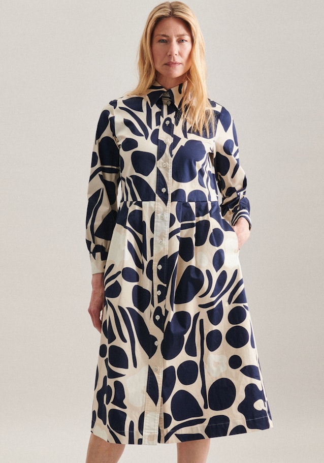 Kleid Druck in Ecru | Seidensticker Onlineshop