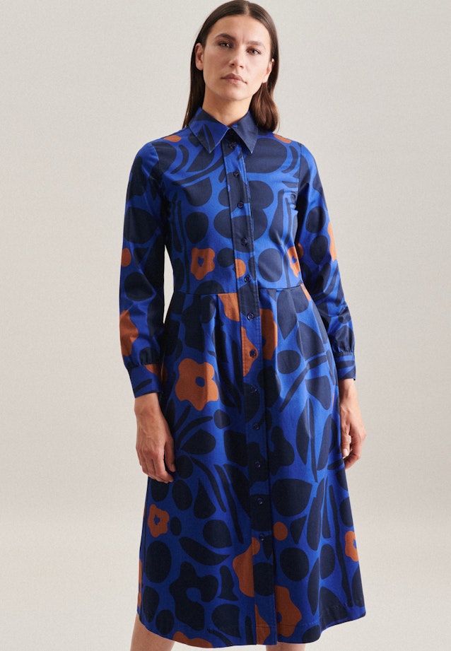 Robe Regular Manche Longue in Bleu Moyen | Seidensticker Onlineshop