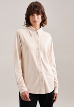 Long sleeve Jersey Shirt Blouse in Ecru |  Seidensticker Onlineshop