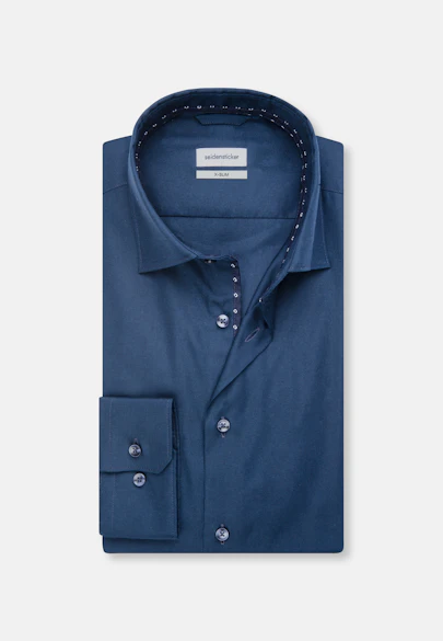 X-Slim Chemise d'affaires Uni in Bleu Foncé |  Seidensticker Onlineshop