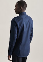 Non-iron Twill Business Shirt in X-Slim with Kent-Collar in Dark Blue |  Seidensticker Onlineshop