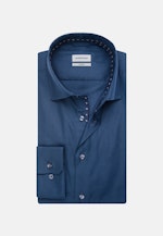 Non-iron Twill Business Shirt in X-Slim with Kent-Collar in Dark Blue |  Seidensticker Onlineshop