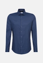 Non-iron Twill Business Shirt in X-Slim with Kent-Collar in Dark Blue |  Seidensticker Onlineshop