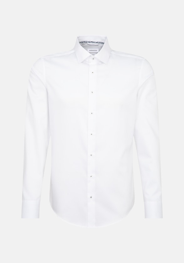 Non-iron Twill Business Shirt in X-Slim with Kent-Collar in White |  Seidensticker Onlineshop