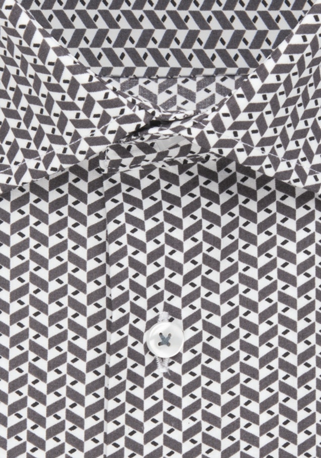 Popeline Business overhemd in Regular with Kentkraag and extra long sleeve in Grijs |  Seidensticker Onlineshop