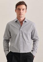 Regular Business Hemd Streifen in Grau |  Seidensticker Onlineshop