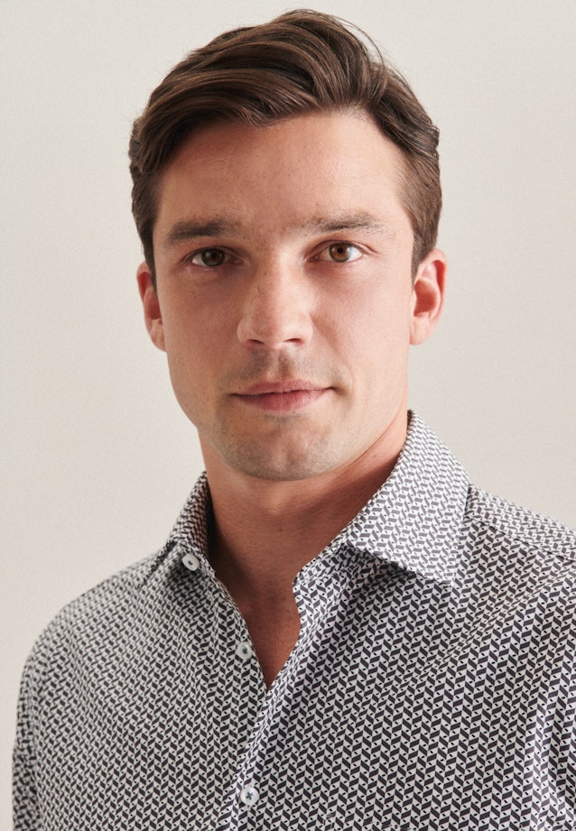 Regular Business Hemd Streifen in Grau |  Seidensticker Onlineshop