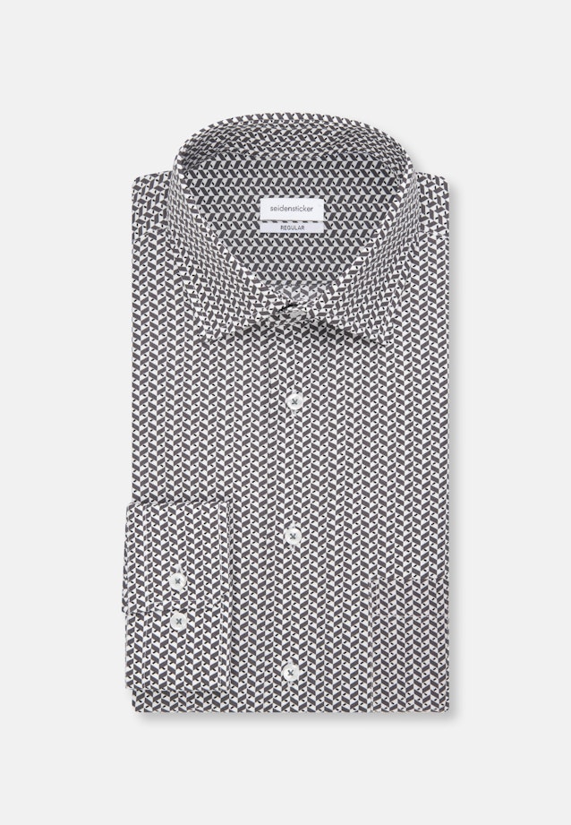 Regular Business Hemd Streifen in Grau |  Seidensticker Onlineshop