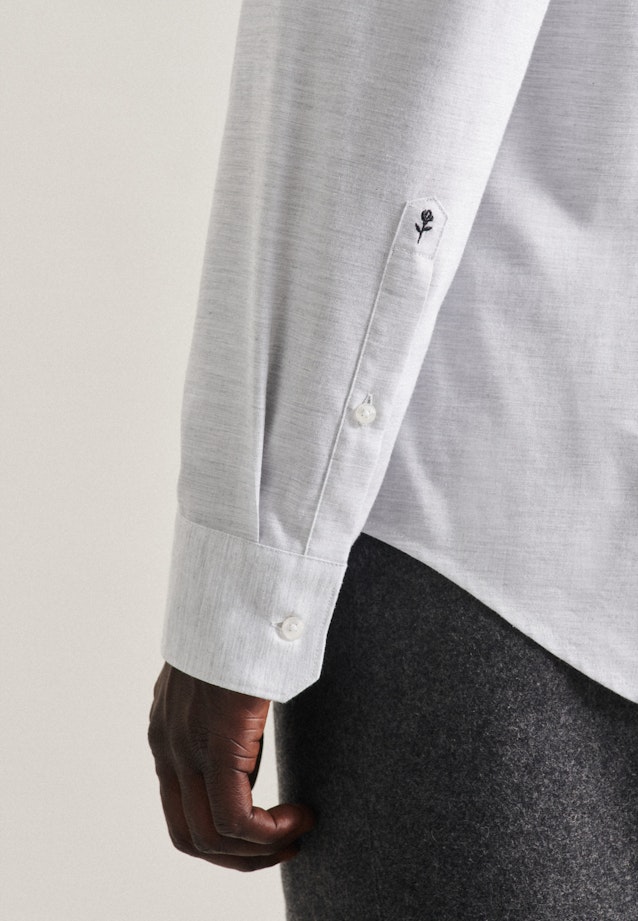 Shaped Business Hemd Uni in Grau |  Seidensticker Onlineshop