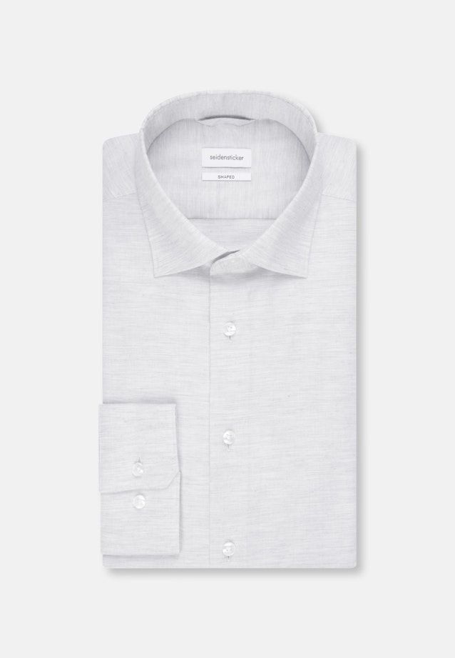 Shaped Business Hemd Uni in Grau |  Seidensticker Onlineshop