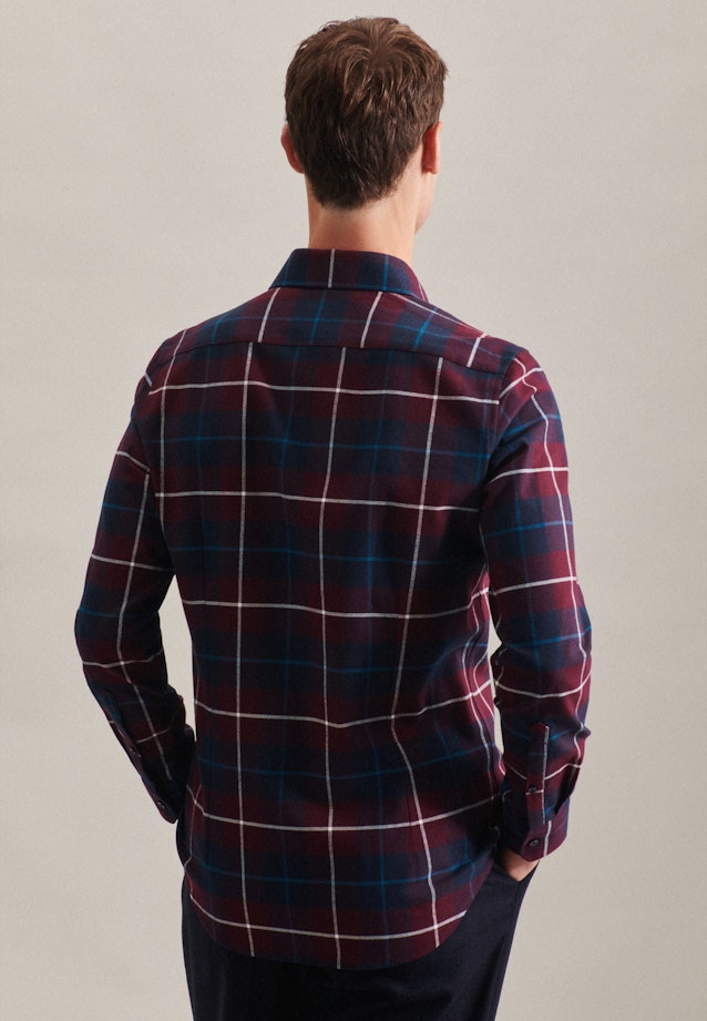 Slim Business shirt Check in Red |  Seidensticker Onlineshop