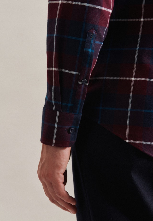 Slim Business shirt Check in Red |  Seidensticker Onlineshop