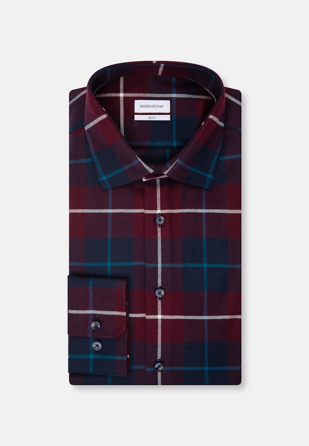 Slim Business shirt Check in Red |  Seidensticker Onlineshop