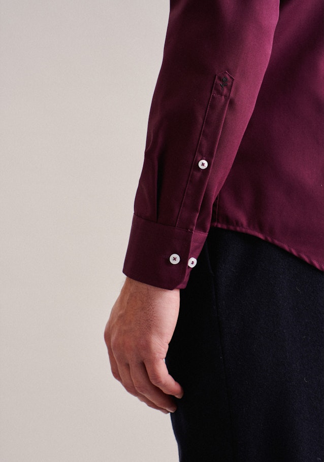 Shaped Business Hemd Uni in Rot | Seidensticker Onlineshop