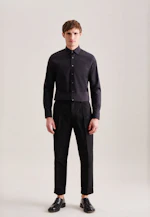 Shaped Business Hemd Uni in Schwarz |  Seidensticker Onlineshop