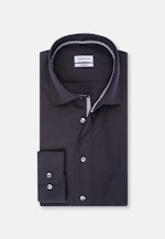 Shaped Business Hemd Uni in Schwarz |  Seidensticker Onlineshop