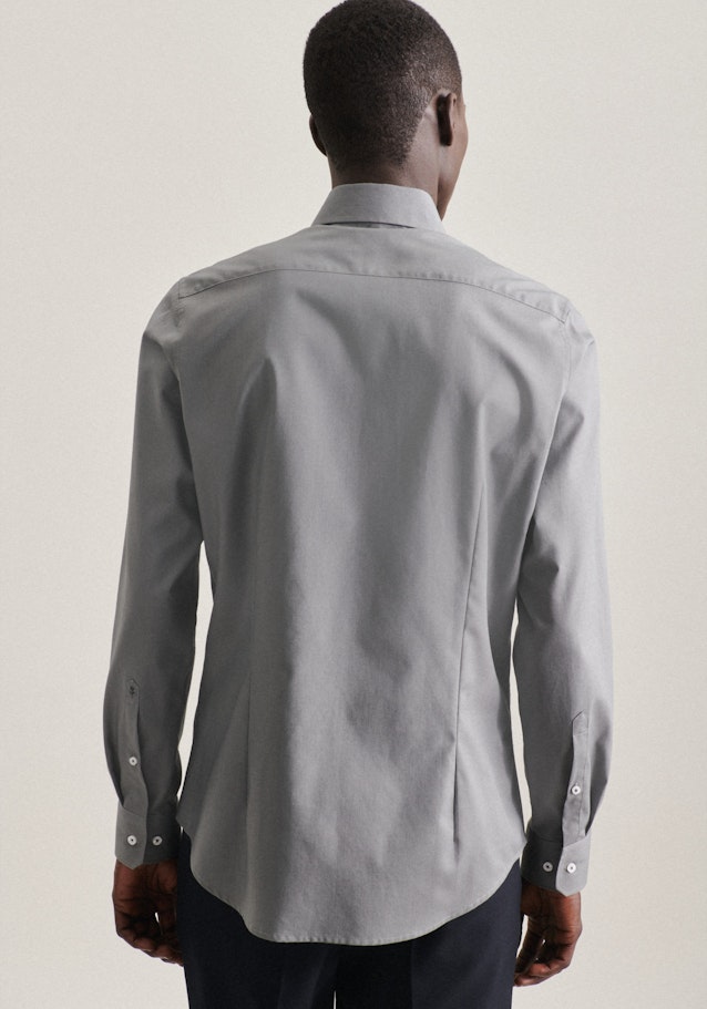 Chemise Business Shaped Col Kent  manches extra-longues in Gris |  Seidensticker Onlineshop