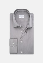 Non-iron Poplin Business Shirt in Shaped with Kent-Collar and extra long sleeve in Grey |  Seidensticker Onlineshop