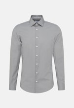 Non-iron Poplin Business Shirt in Shaped with Kent-Collar and extra long sleeve in Grey |  Seidensticker Onlineshop