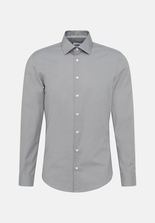 Shaped Chemise d'affaires Uni in Gris |  Seidensticker Onlineshop
