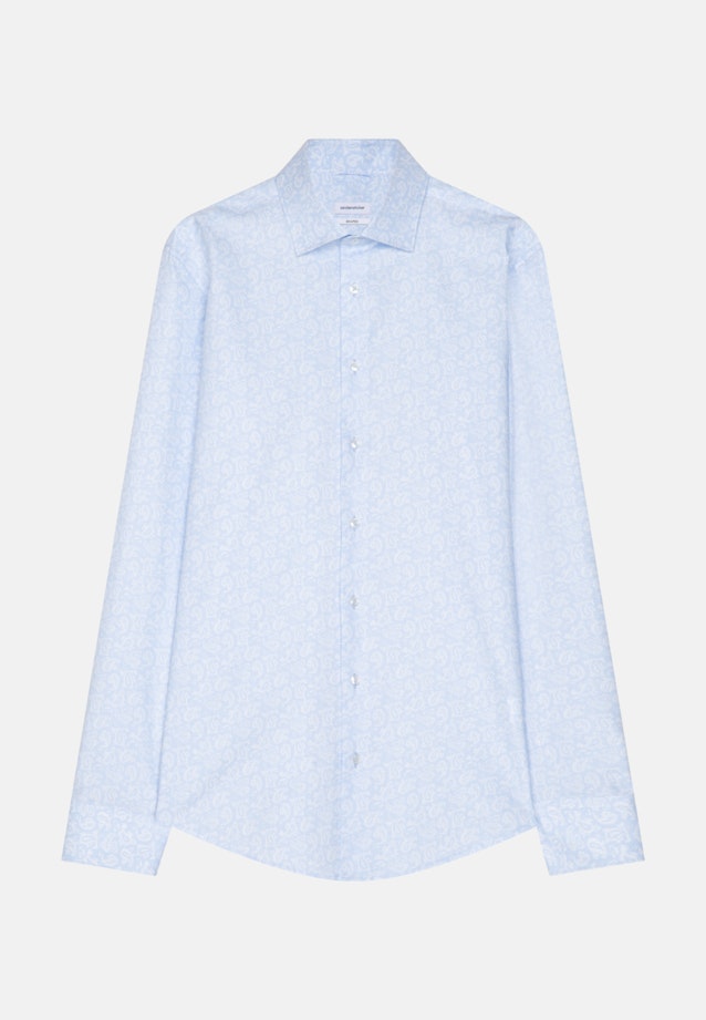 Shaped Business Hemd Druck in Hellblau |  Seidensticker Onlineshop