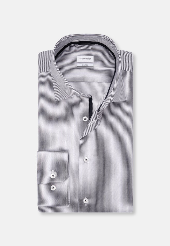 Shaped Chemise d'affaires rayures dans Bleu Foncé | Boutique en ligne Seidensticker