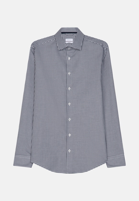 Shaped Business Hemd Karo in Dunkelblau |  Seidensticker Onlineshop