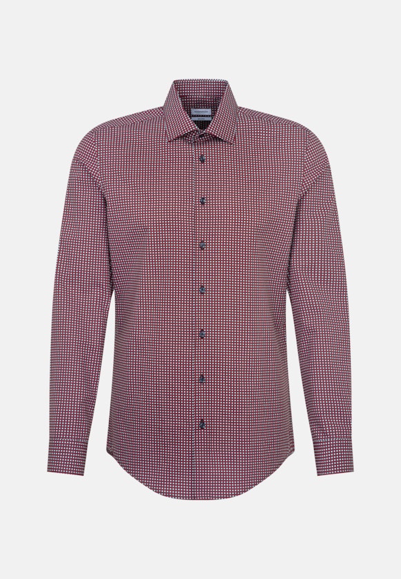Shaped Business Hemd Druck in Rot |  Seidensticker Onlineshop