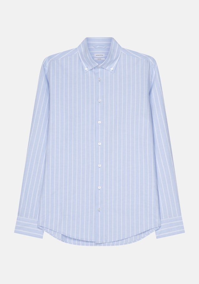 Business Shirt in Shaped with Button-Down-Collar in Light Blue |  Seidensticker Onlineshop