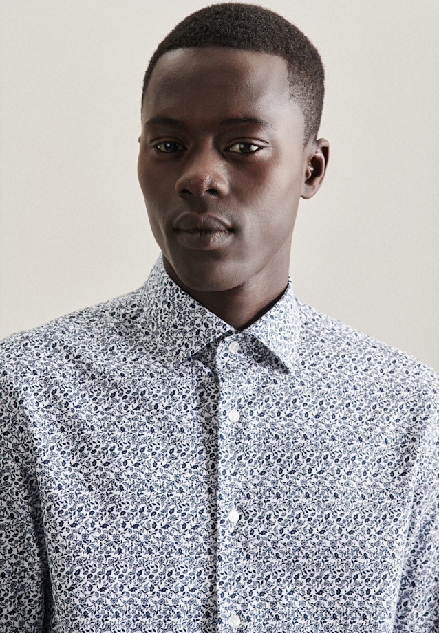 Slim Chemise d'affaires Imprimé in Bleu Foncé |  Seidensticker Onlineshop