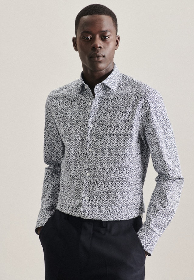 Slim Chemise d'affaires Imprimé in Bleu Foncé |  Seidensticker Onlineshop