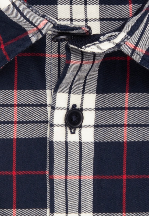 Casual Shirt in Regular with Kent-Collar in Dark Blue |  Seidensticker Onlineshop