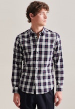 Regular Casual Hemd Karo in Dunkelblau |  Seidensticker Onlineshop