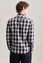 Regular Casual Hemd Karo in Dunkelblau |  Seidensticker Onlineshop