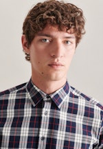 Regular Casual Hemd Karo in Dunkelblau |  Seidensticker Onlineshop