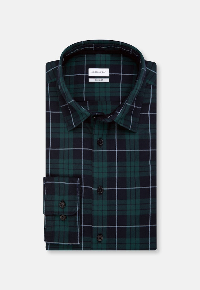 Regular Chemise décontractée carreaux in Vert |  Seidensticker Onlineshop