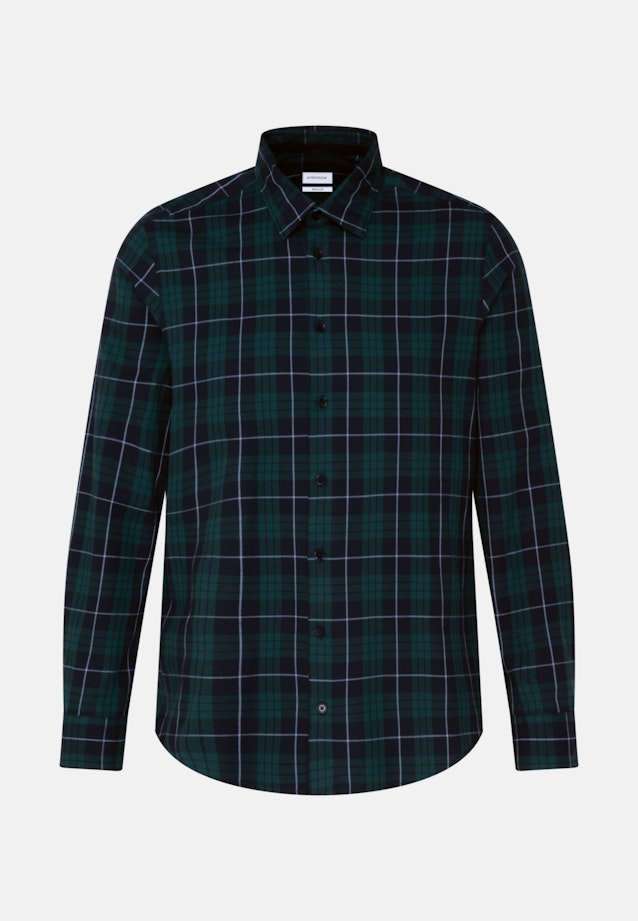 Casual Shirt in Regular with Kent-Collar in Green |  Seidensticker Onlineshop