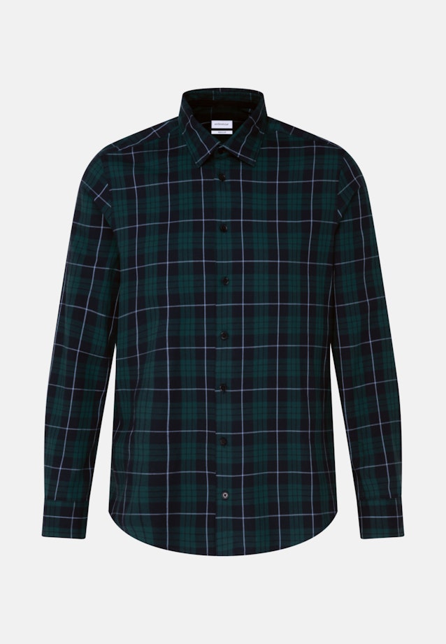 Regular Chemise décontractée carreaux in Vert |  Seidensticker Onlineshop