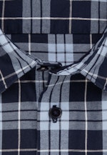 Regular Chemise décontractée carreaux in Bleu Clair |  Seidensticker Onlineshop