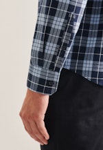 Regular Chemise décontractée carreaux in Bleu Clair |  Seidensticker Onlineshop