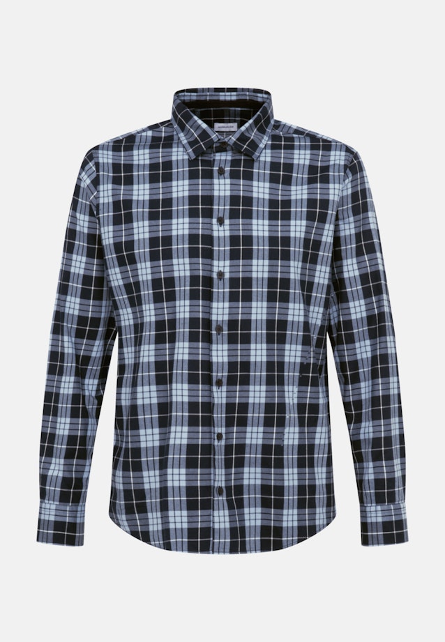 Regular Chemise décontractée carreaux in Bleu Clair |  Seidensticker Onlineshop