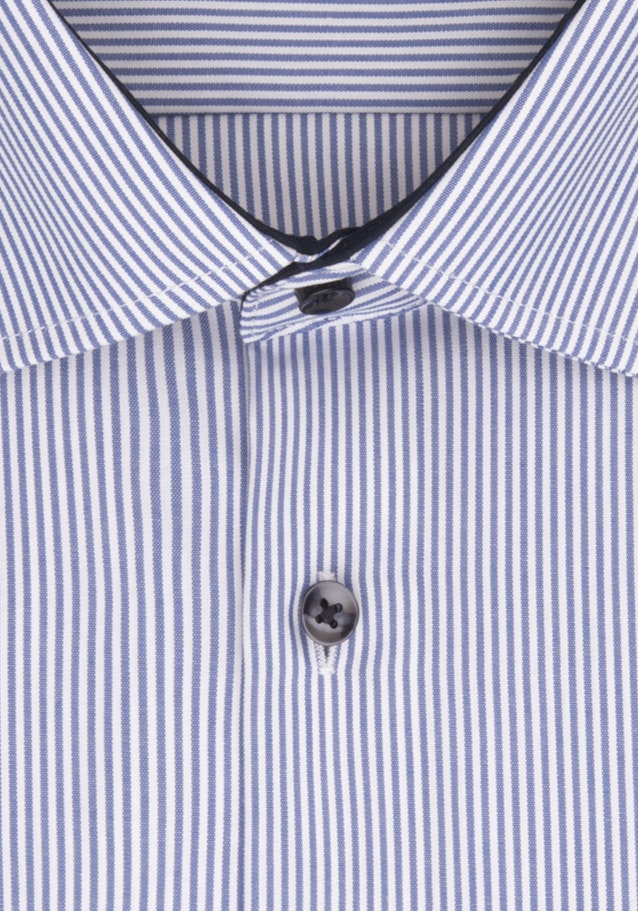 Bügelfreies Popeline Business Hemd in Regular mit Kentkragen und extra langem Arm in Mittelblau |  Seidensticker Onlineshop
