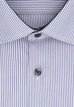 Regular Business Hemd Streifen in Mittelblau |  Seidensticker Onlineshop