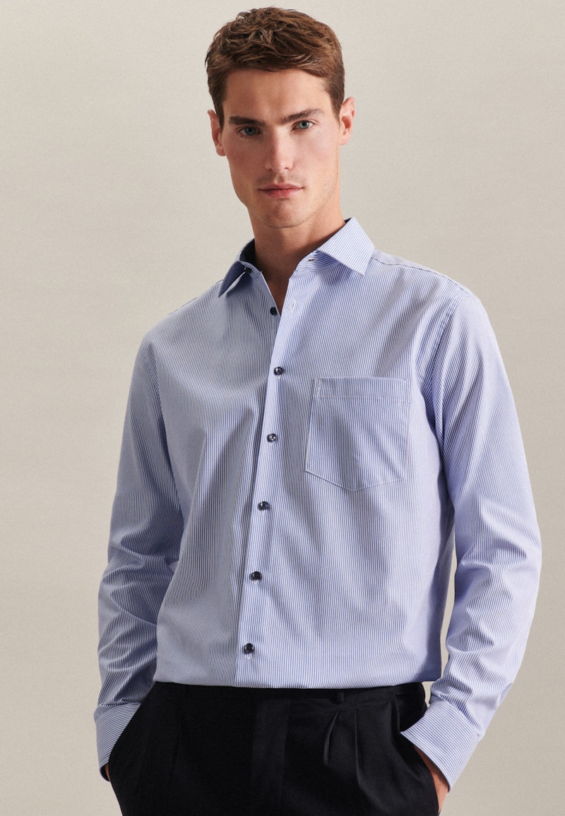 Chemise Business Regular Col Kent  manches extra-longues