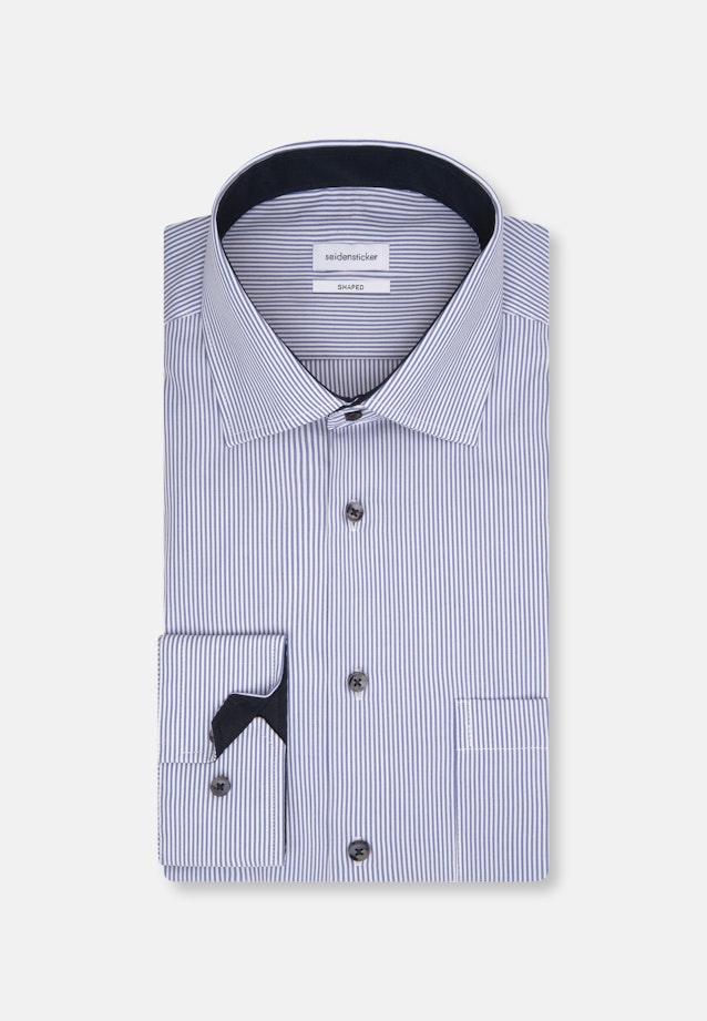 Regular Chemise d'affaires rayures in Bleu Moyen |  Seidensticker Onlineshop