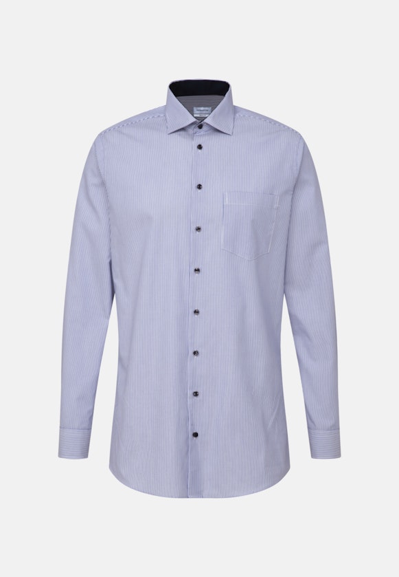 Regular Chemise d'affaires rayures in Bleu Moyen |  Seidensticker Onlineshop