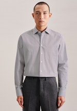 Regular fit Business Hemd Streifen in Grau |  Seidensticker Onlineshop