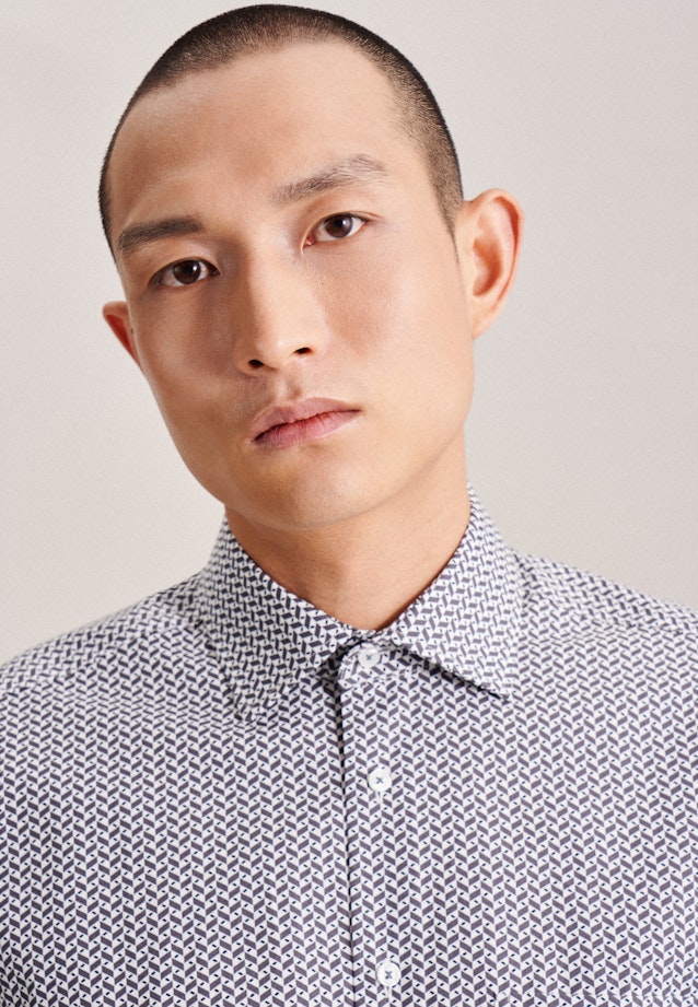 Regular fit Business Hemd Streifen in Grau |  Seidensticker Onlineshop